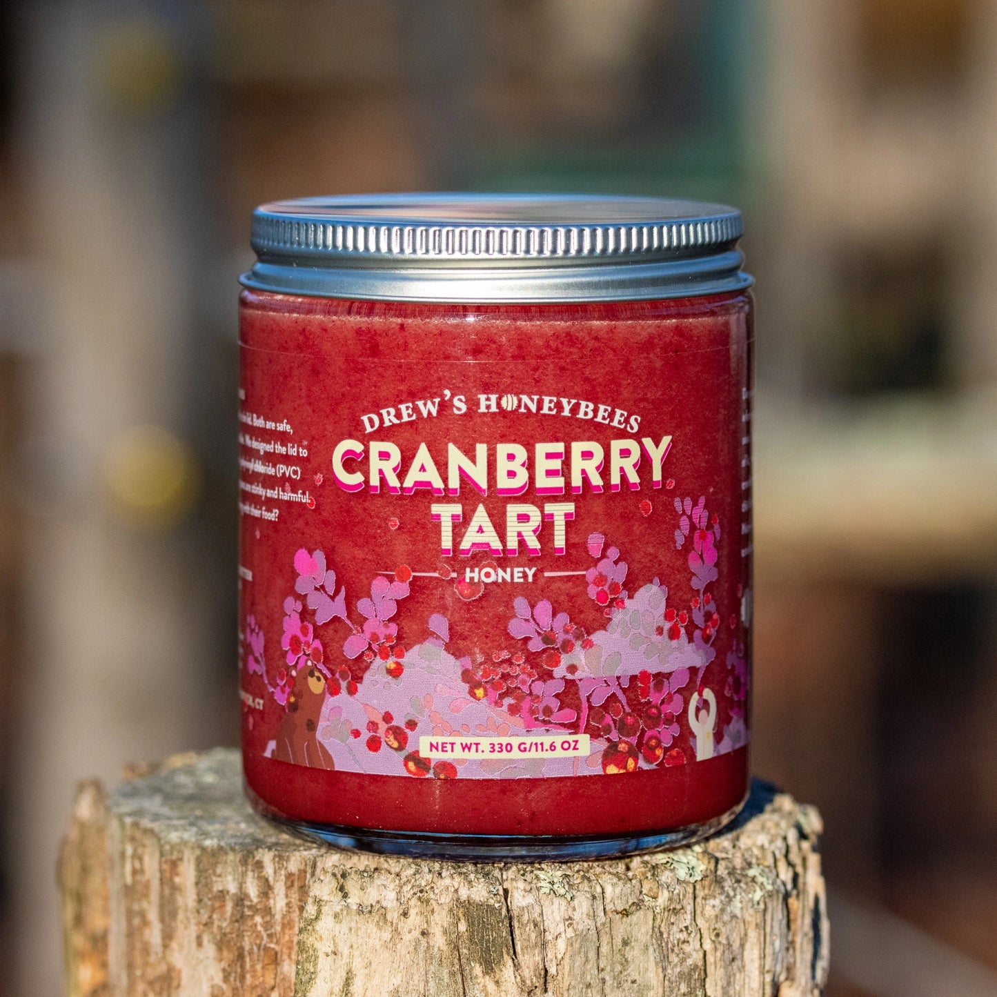 Drew's Honeybees Cranberry Tart Honey